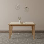 Mesa De Jantar 4 A 6 Lugares Retangular Extensível Tampo De V