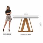 Mesa De Jantar 4 Cadeiras 1,36 Ravena Cinamom/off/cinza - M.