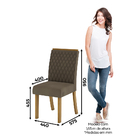 Mesa De Jantar 4 Cadeiras Retangular Rufato Berlim Melis Sued