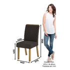 Mesa De Jantar 4 Cadeiras Retangular Rufato Berlim Melis Sued