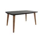 Mesa De Jantar 4 Lugares 1,20 X 0,90 Drancy Trapézio Preto