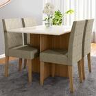 Mesa De Jantar 4 Lugares 1,20m Napoles Carvalho Off-white