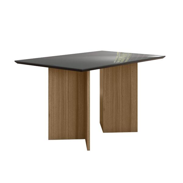 Mesa De Jantar 4 Lugares 1,36m Napoles Carvalho Grafite