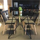 Mesa De Jantar 4 Lugares 120cm Base Aramada Araçá Preto/incol