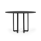 Mesa De Jantar 4 Lugares 120cm Redonda Industrial Dommus Pret