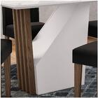 Mesa De Jantar 4 Lugares 120cm Venetti N02 Imbuia/off White