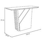 Mesa De Jantar 4 Lugares 120cm Venetti N02 Imbuia/off White