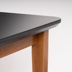 Mesa De Jantar 4 Lugares 130cm Com Tampo Mdf E Vidro Tangará