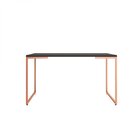 Mesa De Jantar 4 Lugares 135cm Industrial Aço Tampo Em Bp Por