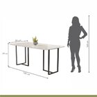 Mesa De Jantar 4 Lugares 135cm Tampo Vidro/mdf Atena