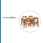 Mesa De Jantar 4 Lugares 138,5x93,4cm Club