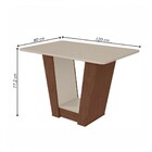 Mesa De Jantar 4 Lugares Apogeu Imbuia Clean/off White/veludo