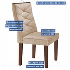 Mesa De Jantar 4 Lugares Barcelona Com Vidro Chocolate/off Wh