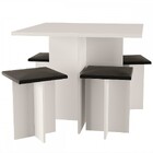 Mesa De Jantar 4 Lugares Branco - Hecol Móveis