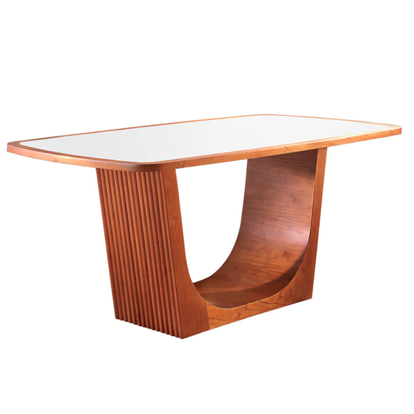 Mesa De Jantar 4 Lugares Branco/imbuia 1,4m - Kogan