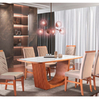 Mesa De Jantar 4 Lugares Branco/imbuia 1,4m - Kogan