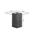 Mesa De Jantar 4 Lugares Break Dover/chocolate - Mobilarte