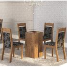 Mesa De Jantar 4 Lugares Break Dover/cobre - Mobilarte Móveis