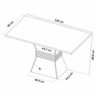 Mesa De Jantar 4 Lugares Cansas Mel/blonde/veludo Cinza - Pan