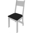 Mesa De Jantar 4 Lugares Caribe Branco/preto 10080.2 - Indékes