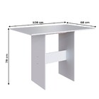 Mesa De Jantar 4 Lugares Caribe Branco/preto 10080.2 - Indékes