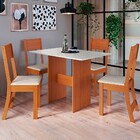 Mesa De Jantar 4 Lugares Caribe Freijó/linho 10080.3 - Indékes