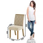 Mesa De Jantar 4 Lugares Carol Nature/off White/linho - Bci M