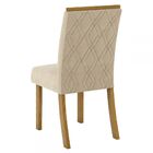 Mesa De Jantar 4 Lugares Carol Nature/off White/linho - Bci M