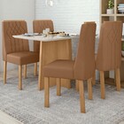 Mesa De Jantar 4 Lugares Celebrare Amêndoa Clean/off White/co