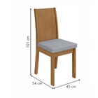 Mesa De Jantar 4 Lugares Celebrare Amêndoa Clean/off White/li