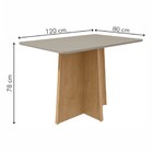 Mesa De Jantar 4 Lugares Celebrare Amêndoa Clean/off White/li