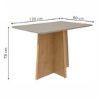 Mesa De Jantar 4 Lugares Celebrare Amêndoa Clean/off White/ve