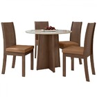 Mesa De Jantar 4 Lugares Celebrare Imbuia Clean/off White/cor