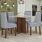 Mesa De Jantar 4 Lugares Celebrare Imbuia Clean/off White/lin