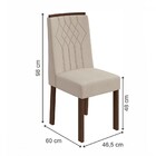 Mesa De Jantar 4 Lugares Celebrare Imbuia Clean/off White/lin