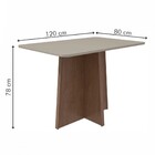 Mesa De Jantar 4 Lugares Celebrare Imbuia Clean/off White/lin