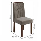 Mesa De Jantar 4 Lugares Celebrare Imbuia Clean/off White/sue