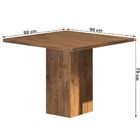 Mesa De Jantar 4 Lugares Cetim Dover/chocolate - Mobilarte