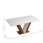 Mesa De Jantar 4 Lugares Curry Freijó Off White