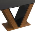 Mesa De Jantar 4 Lugares Curry Freijó Preto Brilho