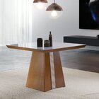 Mesa De Jantar 4 Lugares Dallas Yescasa Castanho Prêmio/off W