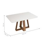 Mesa De Jantar 4 Lugares Davis Freijó Off White