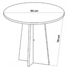 Mesa De Jantar 4 Lugares Detroit Seda/blonde/clay - Viero Móv