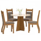 Mesa De Jantar 4 Lugares Detroit Seda/blonde/clay - Viero Móv