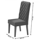 Mesa De Jantar 4 Lugares Disney Mel/blonde/veludo Cinza - Pan