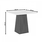 Mesa De Jantar 4 Lugares Dora Nature/off White/bege Se79 - He