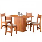 Mesa De Jantar 4 Lugares Harmonia Mel/nude - Viero Móveis