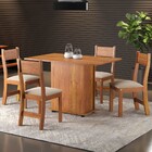 Mesa De Jantar 4 Lugares Harmonia Mel/nude - Viero Móveis