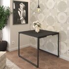 Mesa De Jantar 4 Lugares Industrial Espresso Móveis Preto