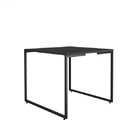 Mesa De Jantar 4 Lugares Industrial Espresso Móveis Preto